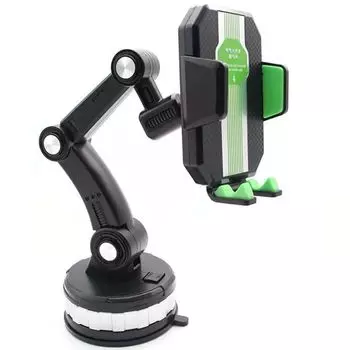 Подставка для телефона на центральной консоли, держатель для телефона на лобовое стекло автомобиля, кронштейн с защитой от сотрясений, автомобильный держатель для мобильного телефона чёрный