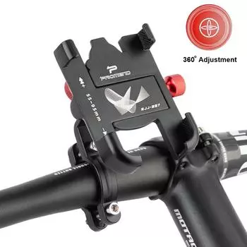 Подставка для телефона на велосипеде. Держатель для велосипеда. Вращающийся на 360° алюминиевый регулируемый держатель для телефона на велосипеде. Нескользящий MTB велосипедный кронштейн для телефона.