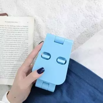 Подставка для телефона, нескользящая, несущая, регулируемая, пластиковая, настольная, для офиса чёрный