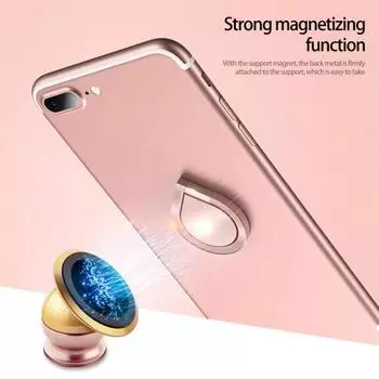 Подставка для телефона с кольцом-каплей для телефона без маркировки, настольная металлическая подставка с пряжкой, держатель для мобильного телефона для офиса чёрный