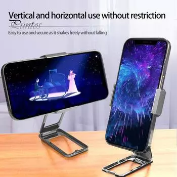 Подставка для телефона Вращающаяся на 360 градусов телескопическая пряжка Регулируемый угол с магнитной функцией Подставка для пальца Вращение Подставка для телефона Крепление для телефона Аксессуары для телефонов чёрный