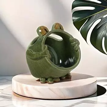 Подставка для телефона в виде лягушки, усилитель звука, настольная акустическая лягушка, усилительный динамик, держатель для сотового телефона, украшение для дома и офиса, Рождественский подарок зелёный