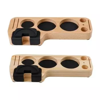 Подставка для темперирования эспрессо Станция для темперирования с деревянной основой Станция для темперирования эспрессо