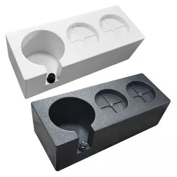 Подставка для темперирования кофе с пластиковыми отверстиями и регулировкой, держатель для кофейных принадлежностей без темперирования чёрный