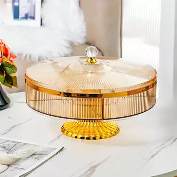 Подставка для торта для подачи десертов и выпечки в ресторанах янтарь