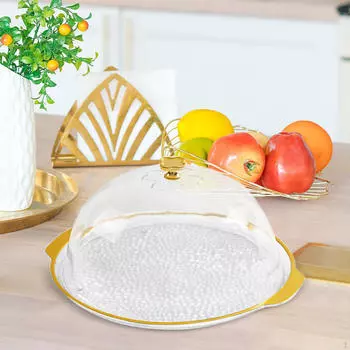 Подставка для торта с куполом, держатель для дисплея, столовая посуда, поднос для хранения хлеба M