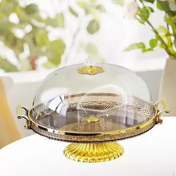 Подставка для торта с ножками, подставка с крышкой, ножки для демонстрации сладостей янтарь