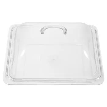 Подставка для торта, сервировочное блюдо, покрытый поднос для фуршета, свадебные украшения для столов, сервировка десерта, прозрачные нагреватели, Главная 27.00X21.00X12.50CM прозрачный