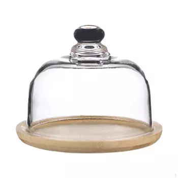 Подставка для торта со стеклянным куполом для демонстрации печенья и пирожных