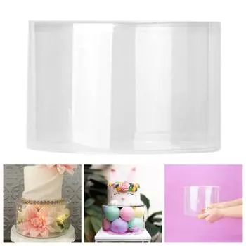 Подставка для торта. Соответствующая прозрачная цилиндрическая витрина для десертов. Заполняемая подставка для пекарни. прозрачный