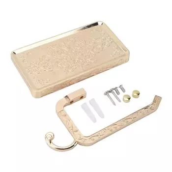 Подставка для туалетной бумаги в ванной с держателем для мобильного телефона, настенная многофункциональная, алюминиевая, для туалетной бумаги