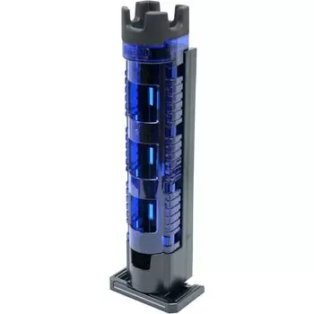 Подставка для удилища MEIHO Light, прозрачная, синяя x черная BM-300