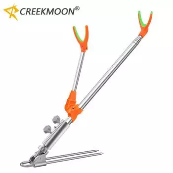 Подставка для удочки для донной рыбалки, регулируемый держатель для стула, ящик для удочек, складной рыболовный инструмент 1,5–2,4 м, ручные кронштейны для удочек 1.7m