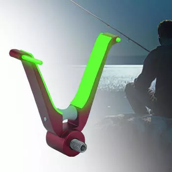 Подставка для удочки для карпа, аксессуары для держателя с силиконовой подставкой красный