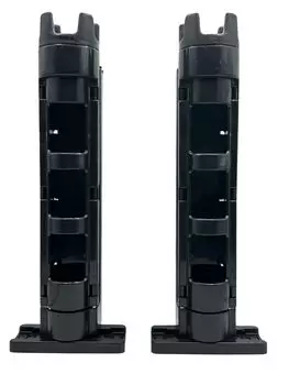 Подставка для удочки Удочка Удобная стойка для хранения инструментов Ящик для снастей Компактная простая установка Регулировка чёрный