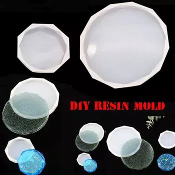 Подставка для уф-эпоксидной смолы, круглый поднос, инструменты для изготовления ювелирных изделий с кристаллами, форма из смолы, силиконовая форма, восковые формы