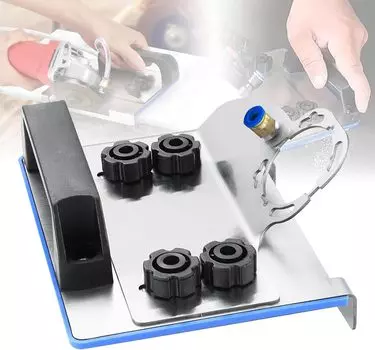 Подставка для угловой шлифовальной машины для резки плитки под углом 45°, специальный кронштейн для резки. Фиксированный держатель для угловой шлифовки. Фаска для плитки на угловой шлифовальной машине