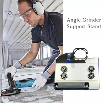 Подставка для угловой шлифовальной машины для плитки, держатель для полировки и резки под углом 45 градусов для шлифовальных машин типа 100, система безопасного зажима, простая регулировка, нержавеющая сталь C