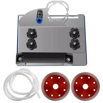 Подставка для угловой шлифовальной машины из нержавеющей стали Держатель для снятия фаски с плитки Регулируемый кронштейн Аксессуары для угловой шлифовальной машины Электроинструменты серебряный