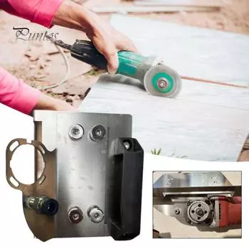 Подставка для угловой шлифовальной машины. Кронштейн для инструмента для снятия фаски с плитки под углом 45 градусов. Прочная несущая способность. Повышенная устойчивость. Угловой режущий инструмент. Насадка для шлифовальной машины. 1pc