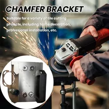 Подставка для угловой шлифовальной машины. Кронштейн для инструмента для снятия фаски с плитки под углом 45 градусов. Прочная несущая способность. Повышенная устойчивость. Угловой режущий инструмент. Насадка для шлифовальной машины. 1pc