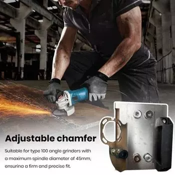Подставка для угловой шлифовальной машины, кронштейн для инструмента для снятия фаски с плитки под углом 45 градусов, прочная несущая способность, повышенная устойчивость, угловая резка