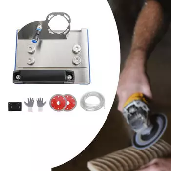 Подставка для угловой шлифовальной машины с инструментом для снятия фаски с плитки под углом 45 градусов