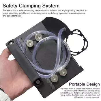 Подставка для угловой шлифовальной машины типа 100, подставка для резки плитки под углом 45°, инструмент для резки металла под углом 45 градусов, сиденье для керамического плиткореза серебряный