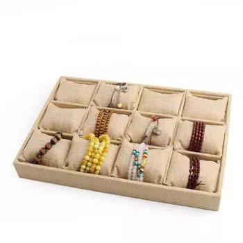 Подставка для украшений из фланелета и бархата, подставка для хранения украшений, тумбочка для хранения украшений чёрный