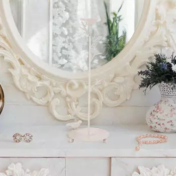 Подставка для украшений, стойка для подвесных ожерелья, железный держатель с основанием в виде ветки