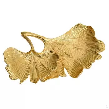 Подставка для украшений в виде листьев гинкго Gold