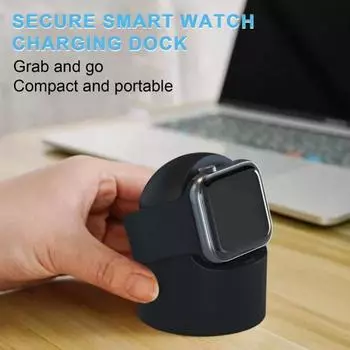 Подставка для умных часов, гибкий силиконовый кронштейн для зарядки умных часов, портативный поворотный держатель для часов для IWatch 1 красный