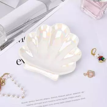 Подставка для ювелирных изделий из ракушек, держатель для колец, реалистичная форма, компактный размер, помолвка