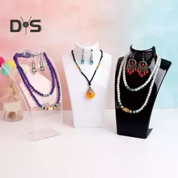 Подставка для ювелирных изделий, манекен для выставки ожерелий, стойка для ювелирных изделий, цепочка для демонстрации ручных моделей, реквизит для демонстрации серег, модель для портрета, держатель для шеи белый