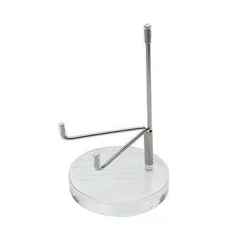 Подставка для ювелирных изделий, основание из хрустального шара, реквизит для фотосъемки, реликвии, камни, поддержка, украшение для дома M серебряный