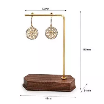 Подставка для ювелирных изделий, ожерелье, серьги, ювелирные изделия, медь, дерево, реквизит для демонстрации ювелирных изделий, стенд для съемки ювелирных изделий, витрины as the picture