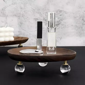 Подставка для ювелирных изделий, практичные ключи со стеклянными ножками, подставка для помады No Divided