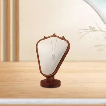 Подставка для ювелирных изделий с деревянной основой для розничного использования бежевый