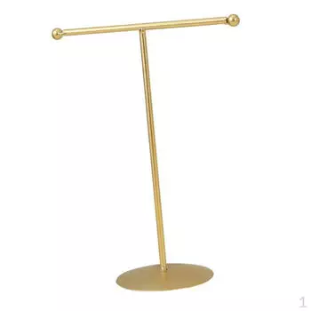 Подставка для ювелирных изделий T-образная настольная стойка для показа золотого ожерелья органайзер для подвесок