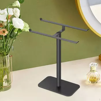 Подставка для ювелирных изделий T-образная стойка для хранения настольный многоцелевой металлический держатель для сережек