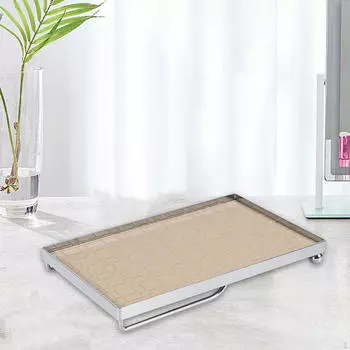 Подставка для ювелирных изделий, витрина для ожерелий, браслеты, всякая всячина, прямоугольная десертная тарелка, серый