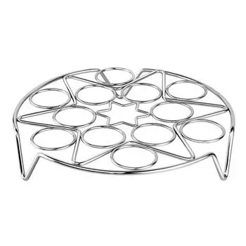 Подставка для варки яиц Trivet из нержавеющей стали Многофункциональный держатель для варки яиц на пару для кухни