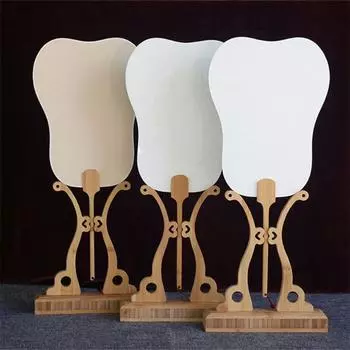 Подставка для веера из бамбука в традиционном китайском стиле для украшения рабочего стола, держатель для рамки вентилятора, кронштейн, аксессуары для инструментов 5