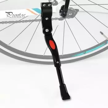 Подставка для велосипеда из алюминиевого сплава, регулируемая противоскользящая сверхмощная универсальная дорожная подставка для горного велосипеда, задняя боковая подставка, аксессуары для велосипеда чёрный