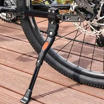Подставка для велосипеда из алюминиевого сплава, регулируемая противоскользящая сверхмощная универсальная дорожная подставка для горного велосипеда, задняя боковая подставка, аксессуары для велосипеда белый