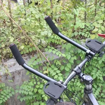 Подставка для велосипеда Руль Высокопрочный алюминиевый сплав Толстая губка Подушка для рук Велосипедная релаксационная ручка для велосипеда Ручка для подлокотника для шоссейного велосипеда MTB C