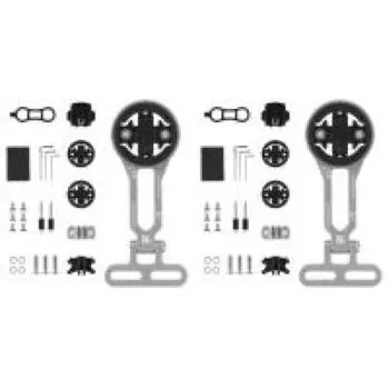 - Подставка для велосипедного компьютера, держатель секундомера из алюминиевого сплава, простая установка (Серебряный