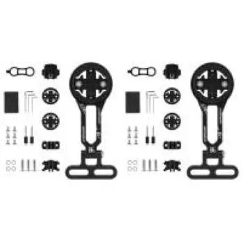 Подставка для велосипедного компьютера, держатель секундомера из алюминиевого сплава, простая установка (черный)