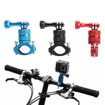 Подставка для велосипедной камеры, крепление на руль велосипеда, поворотный зажим на 360 градусов, зажим для руля мотоцикла чёрный
