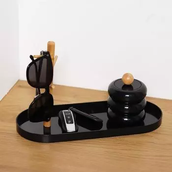 Подставка для веток бамбука Настольные компьютеры Вешалка для ключей Рамка для демонстрации ювелирных изделий Держатель для косметики Эффективный органайзер для ювелирных изделий белый